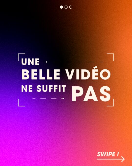 Post Instagram : une belle vidéo ne suffit pas